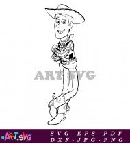 Toy Story Woody Cowboy Riding Toy Action SVG