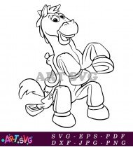 Toy Story Horse Toy Riding Action Play SVG