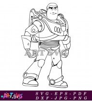 Toy Story Buzz Lightyear Robot Toy SVG