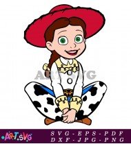 Cute Cartoon Character Of Jessie From Toy Story SVG