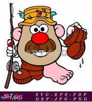 Cartoon Character Of Mr Potato Head SVG