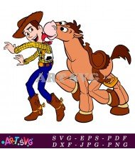 Toy Story Woody And Bullseye SVG