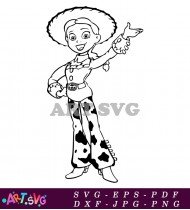 Jessie Toy Story Coloring Pages SVG