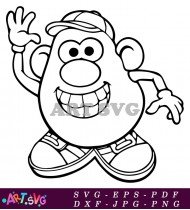 Mr Potato Head Coloring Pages SVG