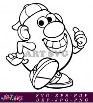 Mr Potato Head Coloring Book SVG