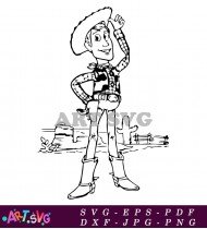 Woody Cowboy Toy Story Printable Image SVG