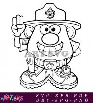 Mr Potato Head Camping Toy Story SVG 1