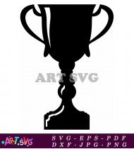 Simple Trophy Icon Vector Clipart Free SVG