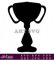 Black And White Trophy Icon Free Vector SVG 2