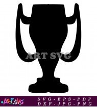 Free Vector Black And White Trophy Icon SVG 4