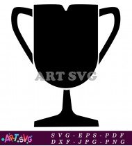 Silhouette Of Classic Black Trophy Design SVG 1