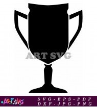 Vintage Award Trophy Illustration Silhouette Vector SVG