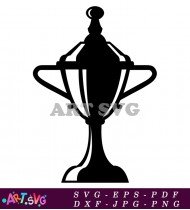 Silhouette Golden Trophy Award Icon Vector Design SVG 3