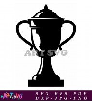 Classic Golden Trophy Cup Icon Design Vector SVG