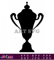 Luxury Award Ceremony Golden Trophy Cup Design SVG