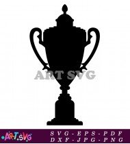 Retro Gold Trophy Cup Award Winning SVG