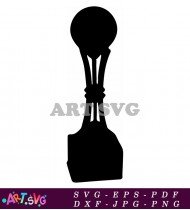 Gold Trophy Cup Silhouette Icon Design SVG