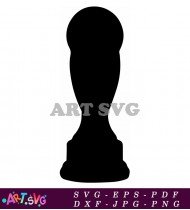 Abstract Shaped Award Black Silhouette SVG