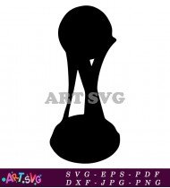 Silhouette Trophy With Curved Base SVG