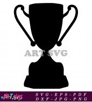 Award Silhouette With Black and White SVG