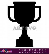 Black Silhouette Trophy With Handles SVG