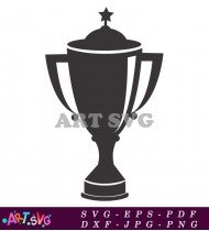 Star Shaped Trophy Award Winning Prize SVG 1