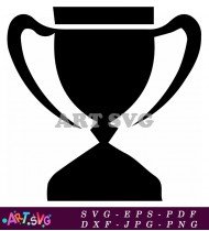 Free Vector Black And White Trophy Clipart SVG