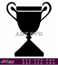 Elegant Trophy with Single Handle Design SVG