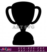 Basic Trophy Silhouette Clip Art Free Vector Graphic SVG