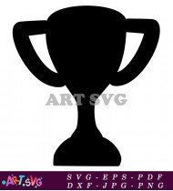 Black Trophy Silhouette Clipart For Website SVG