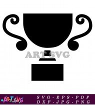 Black Trophy With Two Round Handles SVG 1