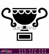 Black Trophy With Two Round Handles SVG 2