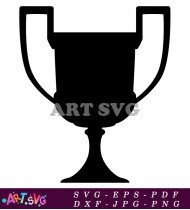 Gold Winner Trophy Cup Silhouette SVG