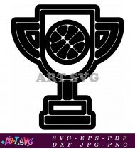 Sports Trophy Silhouette Vector Free Download SVG