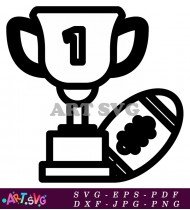 Number One Trophy Award Winner SVG 1