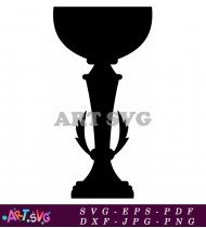 Classic Trophy Silhouette Isolated On White Background SVG 9