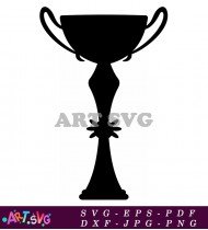 Classic Trophy Silhouette Isolated On White Background SVG 16