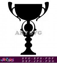 Award Ceremony Gold Trophy Silhouette Design SVG 1