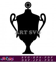 Classic Award Silhouette Trophy Design Template SVG 1