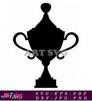 Classic Black And White Trophy SVG 2