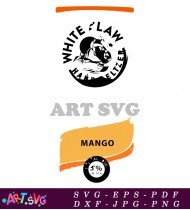 White Claw Hard Seltzer Mango Flavor SVG