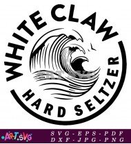 White Claw Hard Seltzer Logo Design SVG