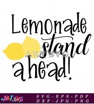 Lemonade Stand Ahead With Lemons Illustration SVG