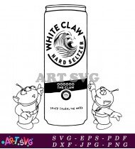 White Claw Hard Seltzer Can Mockup SVG