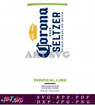 Tropical Lime Hard Seltzer Sparkling SVG