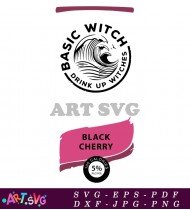 Basic Witch Black Cherry Hard SVG 1