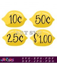 Price Tag Sign With Lemon Design SVG 1