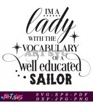 Im A Lady With The Vocabulary SVG