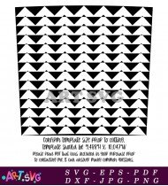 Black and White Triangle Pattern Geometric Design SVG 6