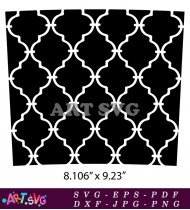 Black And White Abstract Geometric Pattern SVG 1